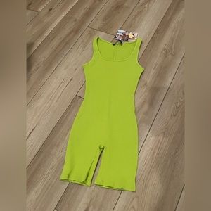 Green romper by Naked Wardrobe